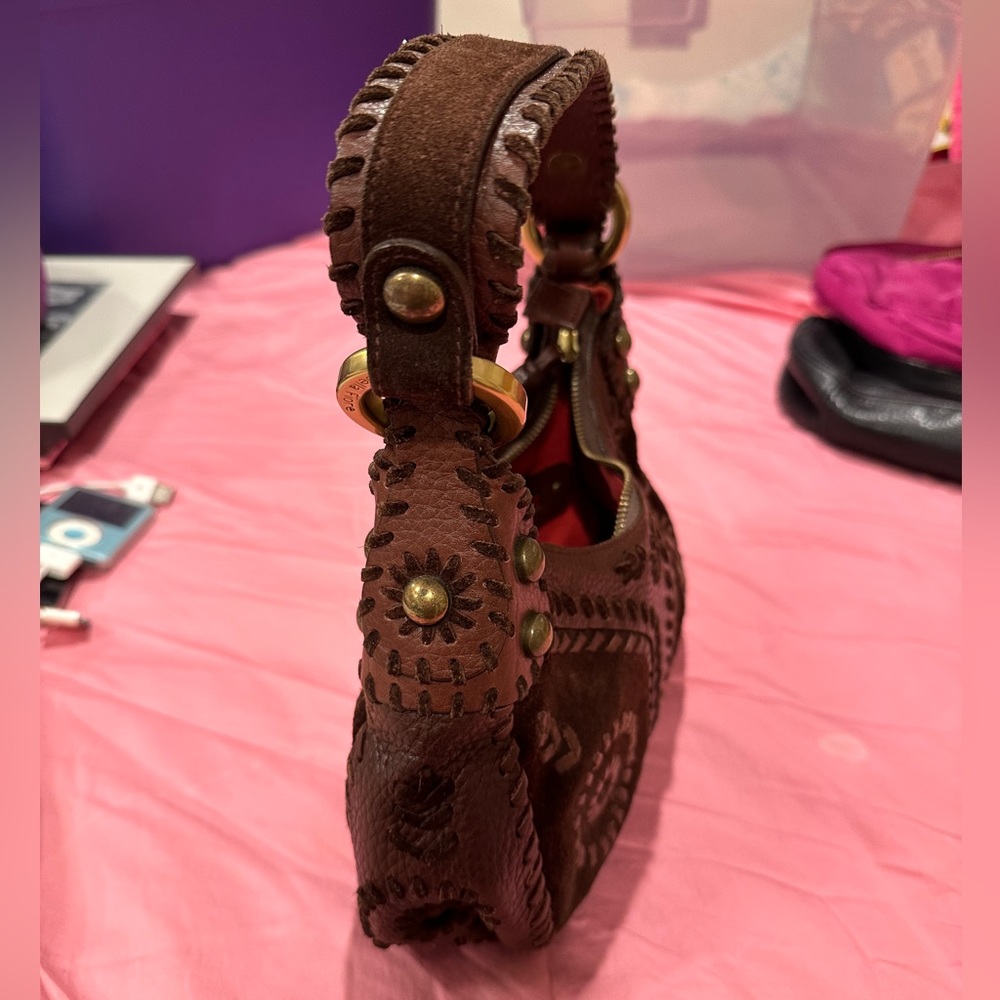 Isabella Fiore Brown Leather/suede purse - Picture 6 of 8